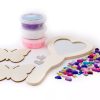 Foam Clay® - spiegel hartvorm roze